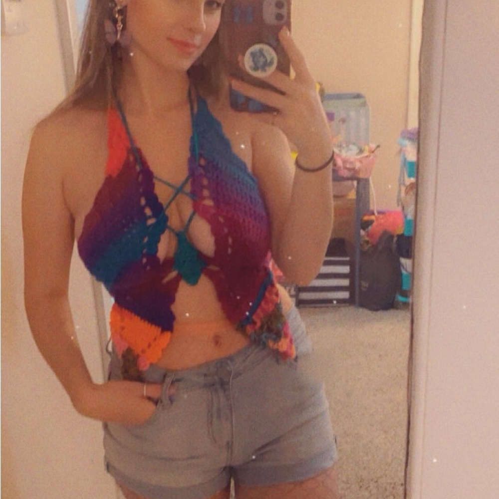 Crochet Butterfly Top